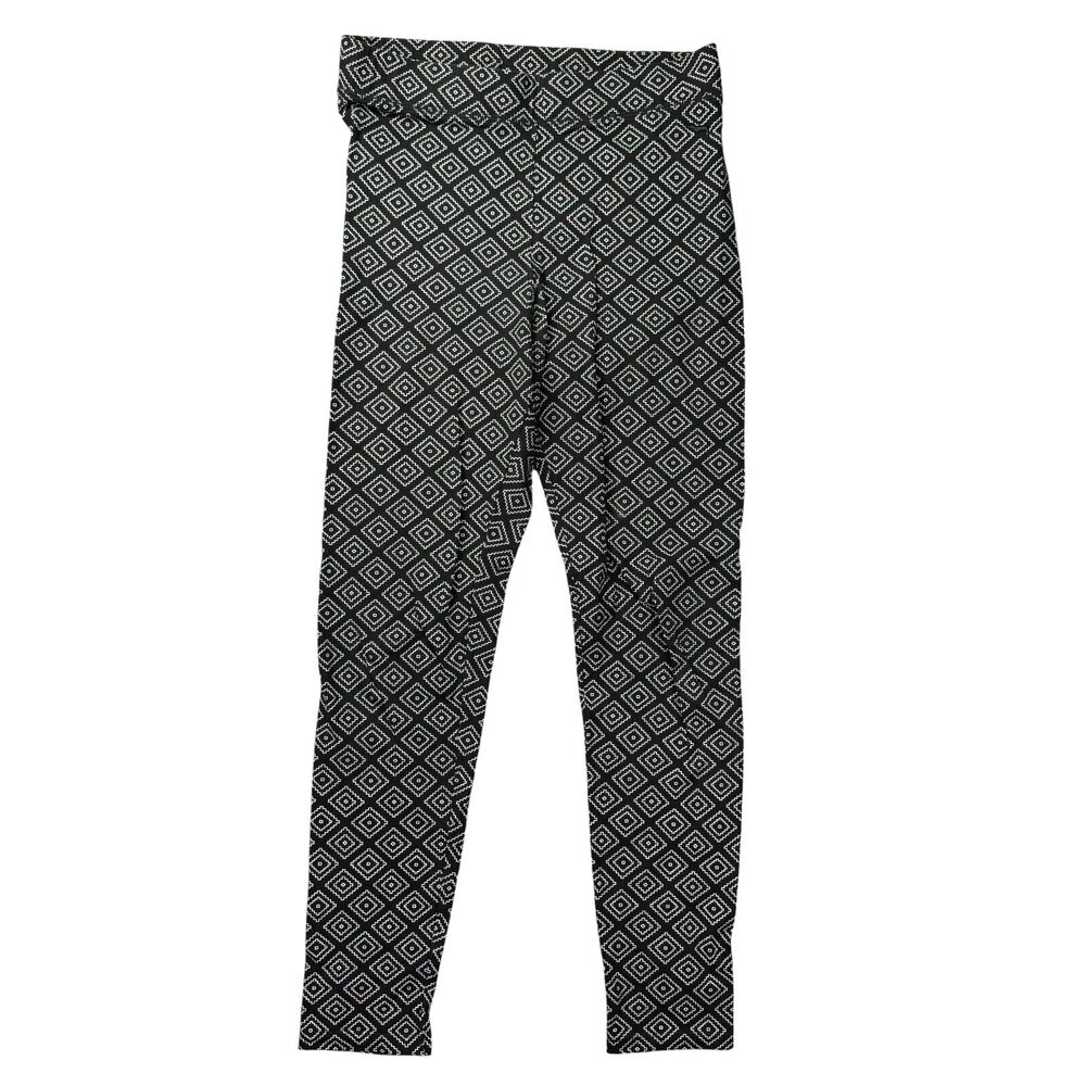 Victoria’s Secret PINK Leggings Women's Medium Gray Stretch Geometric Casual